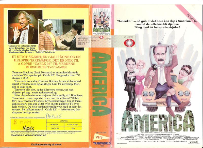 Melvin Van Peebles در صحنه فیلم سینمایی America به همراه Zack Norman