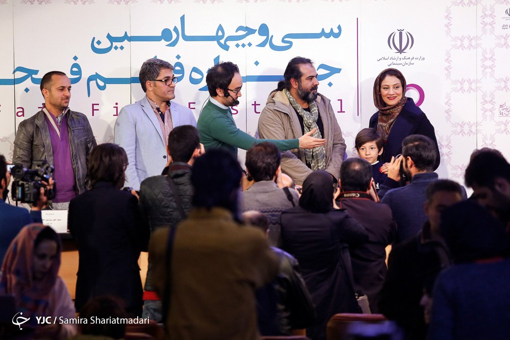 برزو نیک‌نژاد در جشنواره فیلم سینمایی نفس به همراه شبنم مقدمی و احمد مهران‌فر