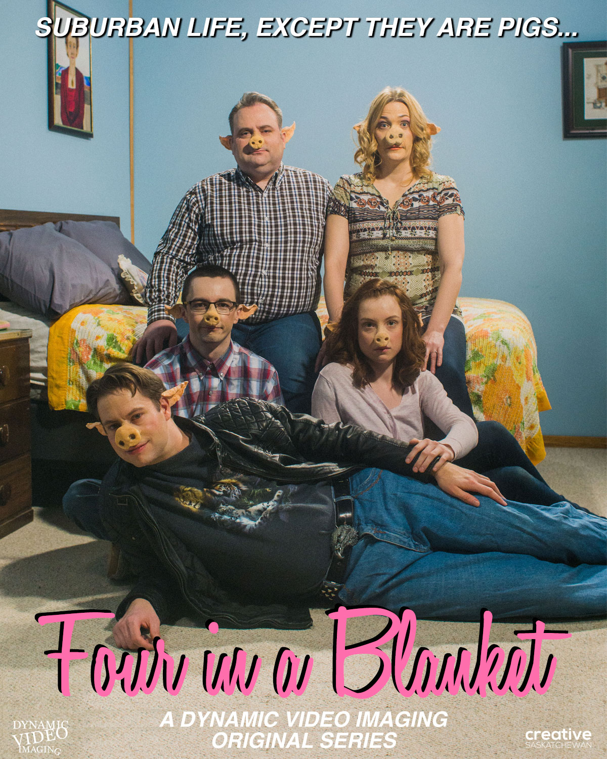  سریال تلویزیونی Four in a Blanket با حضور Bernadette Mullen، Trillian Sadie Reynoldson، Matt Wilson، Darren Zimmer و Ryan Wray
