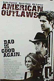 Ali Larter در صحنه فیلم سینمایی American Outlaws به همراه Scott Caan و کالین فارل