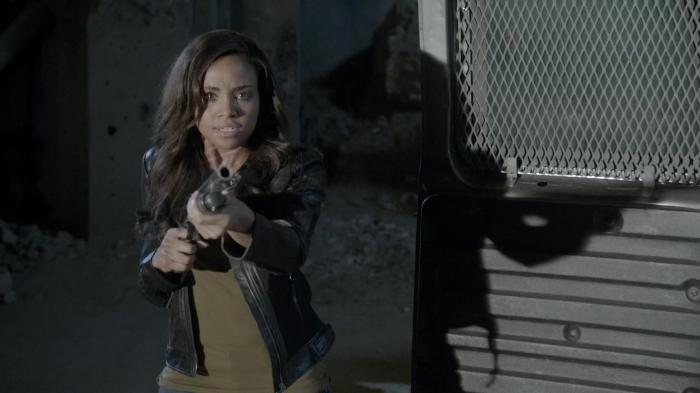 Meagan Tandy در صحنه سریال تلویزیونی گرگ نوجوان