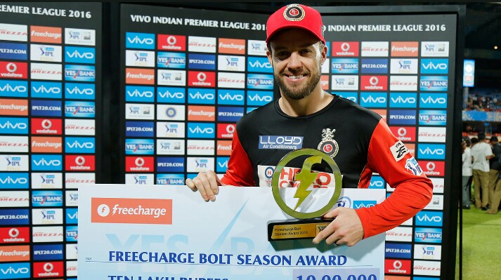  سریال تلویزیونی Indian Premier League با حضور Ab de Villiers