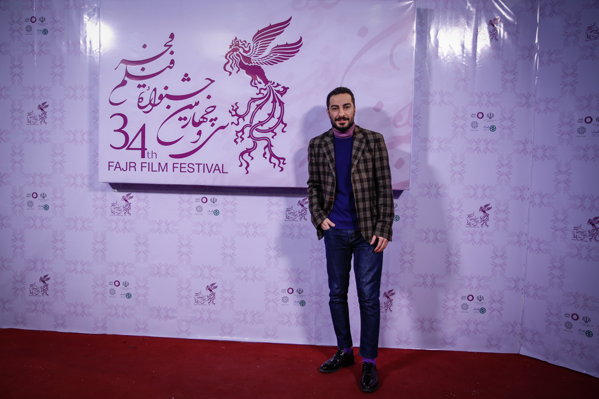 نوید محمدزاده در اکران افتتاحیه فیلم سینمایی ابد و یک روز