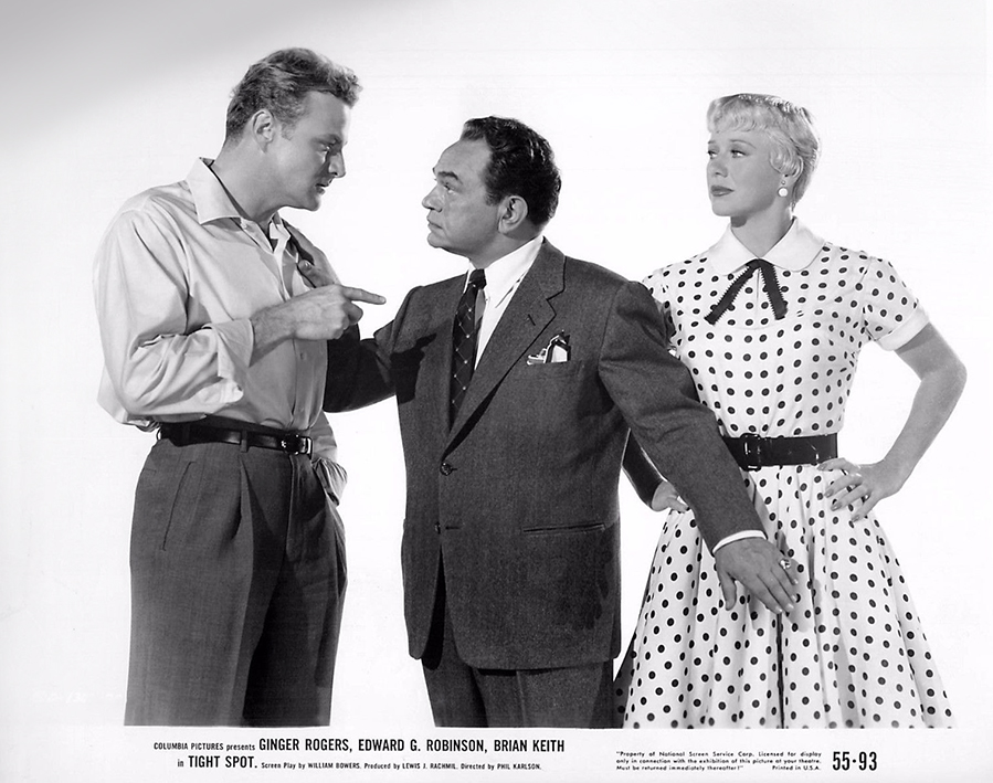  فیلم سینمایی Tight Spot با حضور Edward G. Robinson، Brian Keith و Ginger Rogers