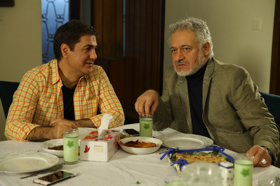 مجید مشیری در صحنه سریال تلویزیونی بهترین نقش زندگی به همراه مهدی صبایی