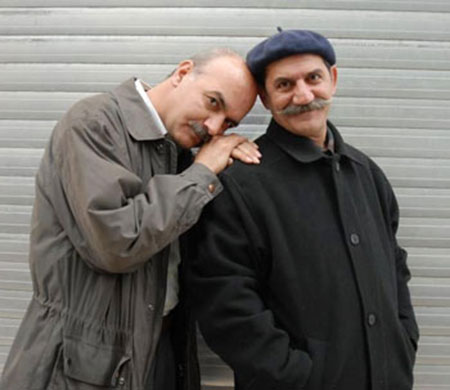 تصویری شخصی از ایرج طهماسب، بازیگر و نویسنده سینما و تلویزیون به همراه حمید جبلی