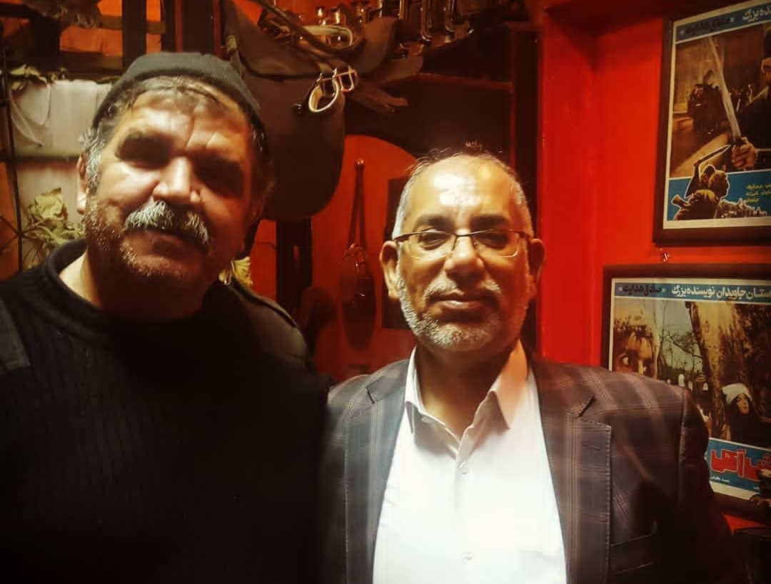 تصویری از حسین جعفری (سردار) سینما و تلویزیون در پشت صحنه یکی از آثارش