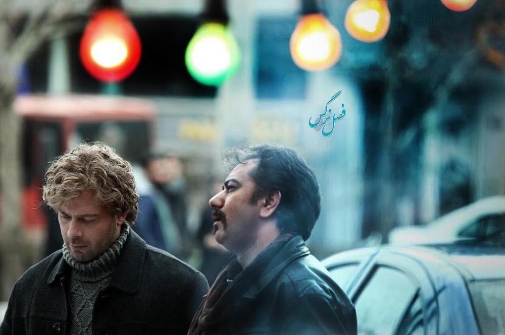 محمدرضا هدایتی در صحنه فیلم سینمایی فصل نرگس به همراه پژمان بازغی