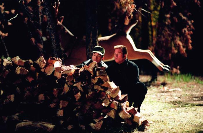 رابرت داونی جونیور در صحنه فیلم سینمایی بوس بوس بنگ بنگ به همراه وال کیلمر