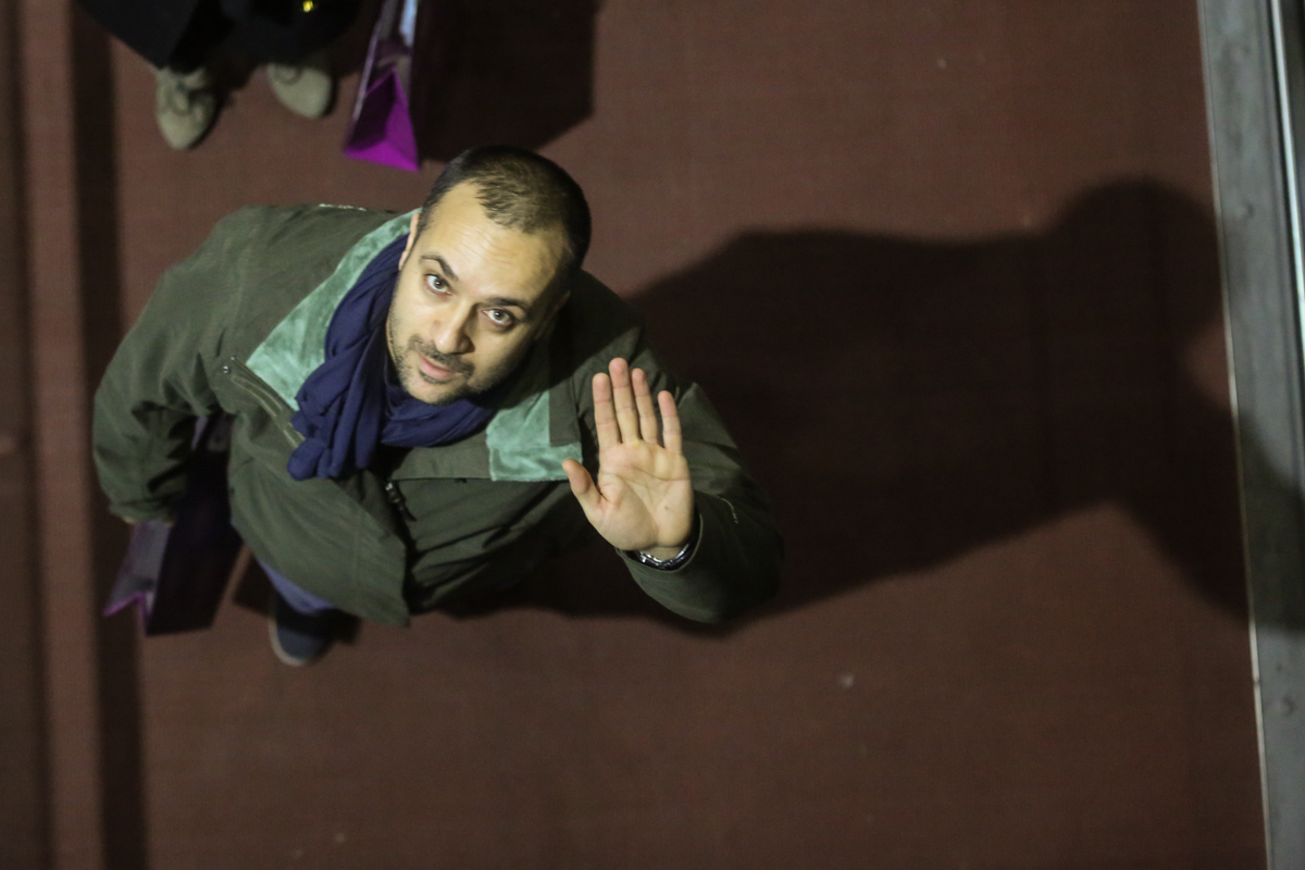 احمد مهران‌فر در فرش قرمز فیلم سینمایی زاپاس