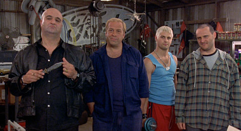 Ryan Johnson در صحنه فیلم سینمایی Criminal Ways به همراه Russell Dykstra، Costas Kilias و Tony Nikolakopoulos