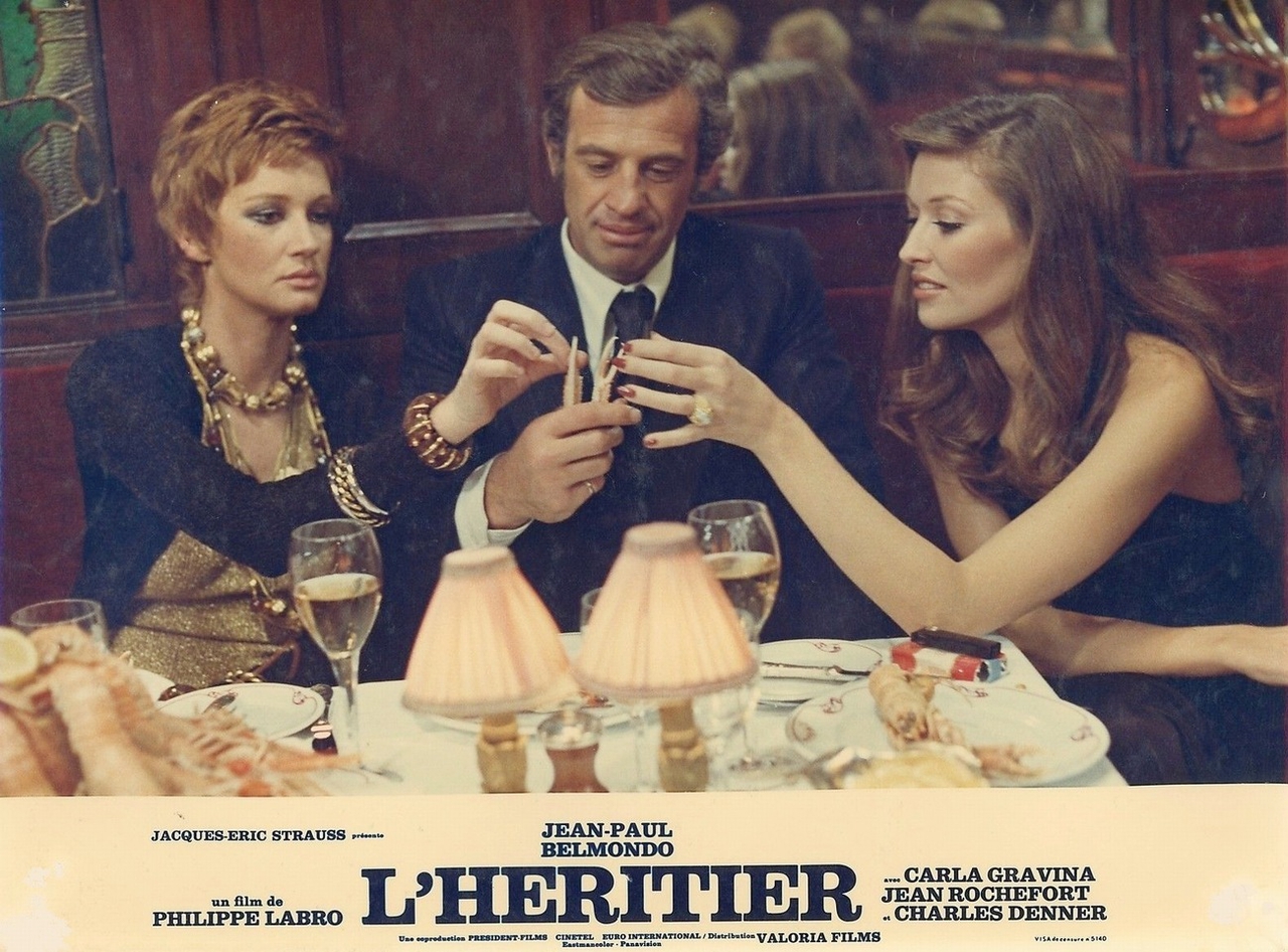 Carla Gravina در صحنه فیلم سینمایی The Inheritor به همراه Maureen Kerwin و Jean-Paul Belmondo