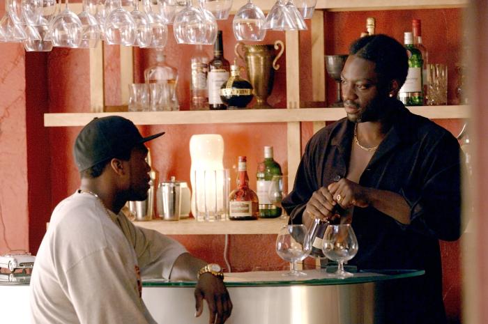 50 Cent در صحنه فیلم سینمایی Get Rich or Die Tryin'