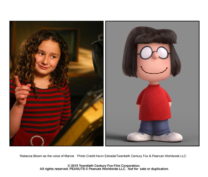 Rebecca Bloom در صحنه فیلم سینمایی Snoopy and Charlie Brown: The Peanuts Movie