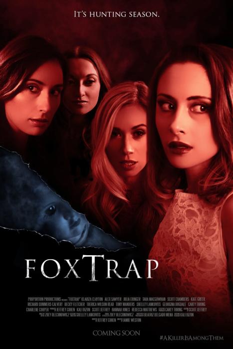 Becky Fletcher در صحنه فیلم سینمایی Fox Trap به همراه Kate Greer، Julia Eringer و Klariza Clayton