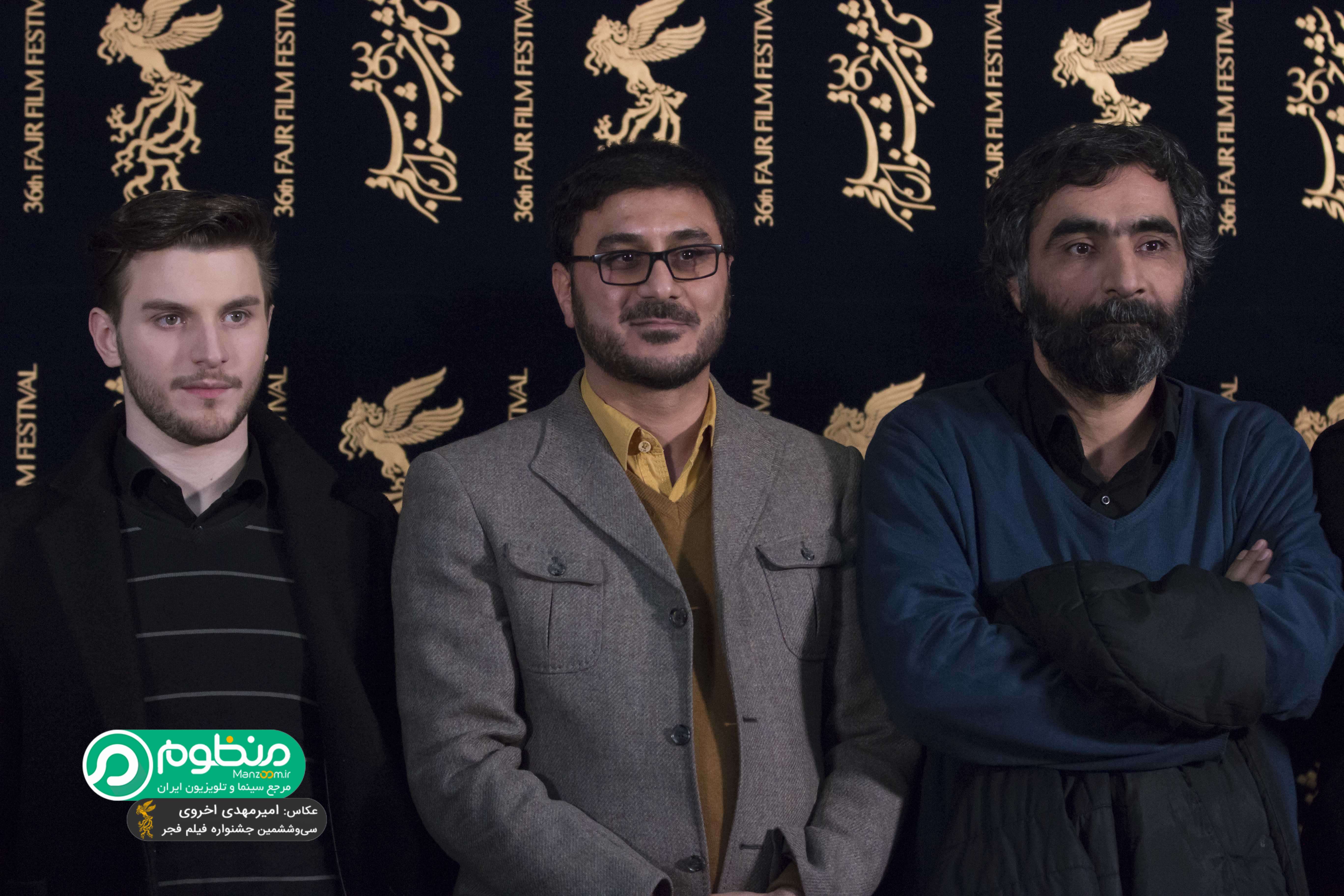 هادی مقدم‌دوست در جشنواره فیلم سینمایی شعله‌ور به همراه دارا حیایی و محمدرضا شفیعی