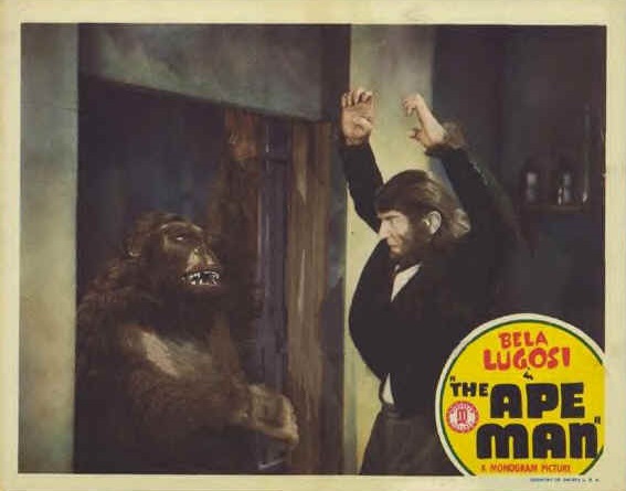 Emil Van Horn در صحنه فیلم سینمایی The Ape Man به همراه Bela Lugosi