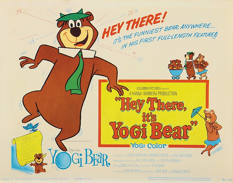  فیلم سینمایی Hey There, It's Yogi Bear به کارگردانی Joseph Barbera و William Hanna