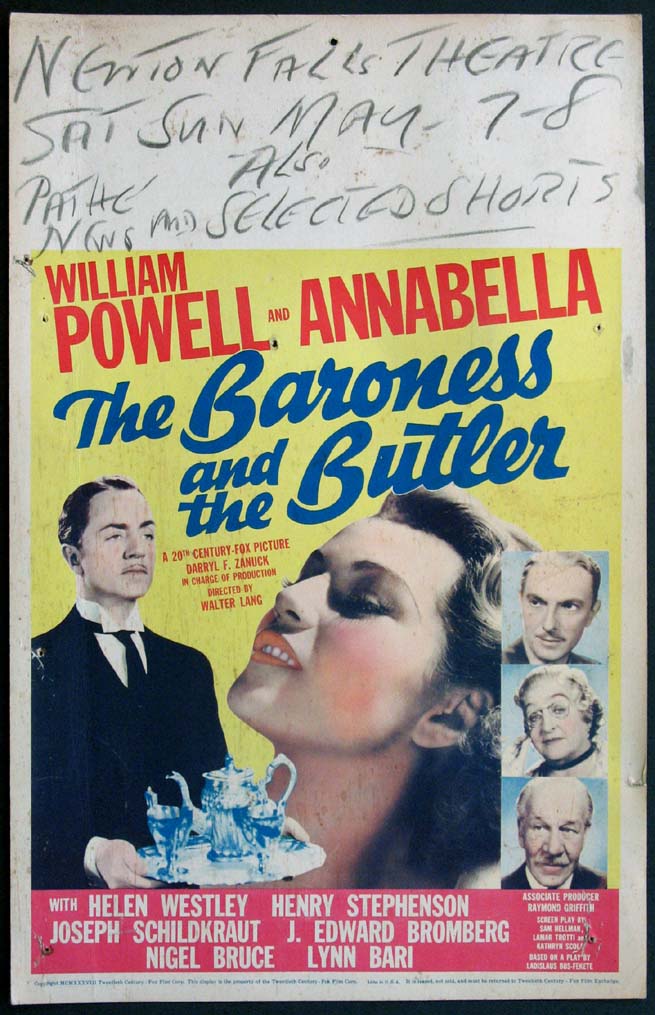  فیلم سینمایی The Baroness and the Butler به کارگردانی Walter Lang