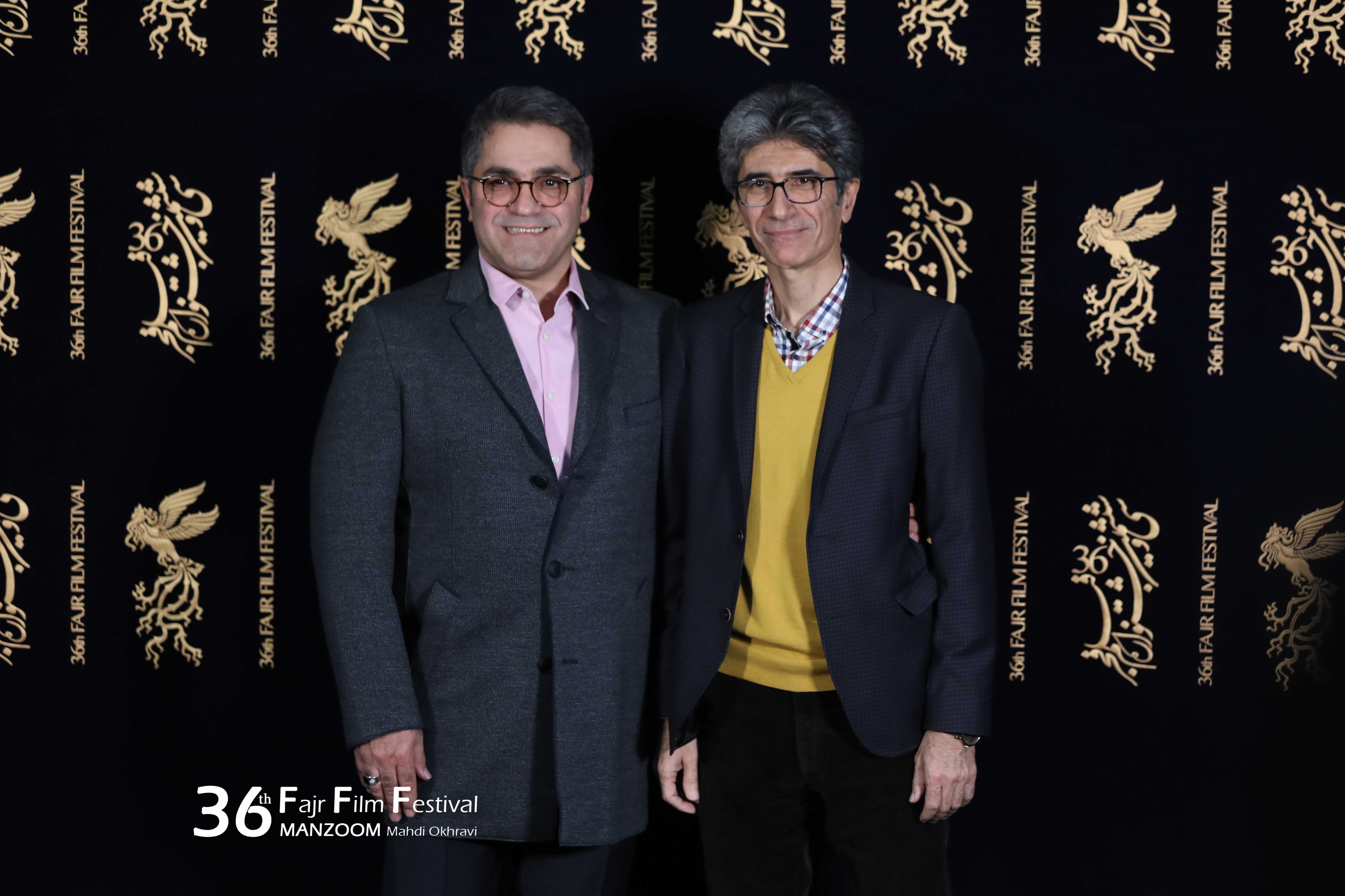رضا مقصودی در جشنواره فیلم سینمایی خجالت نکش به همراه سید‌امیر پروین‌‌حسینی