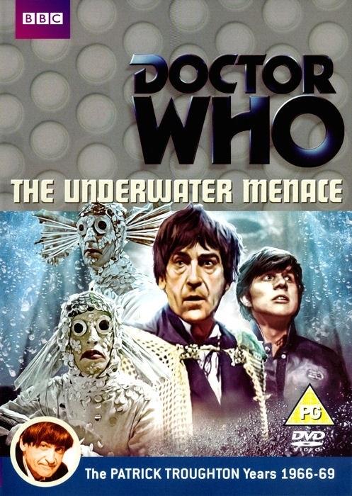 Frazer Hines در صحنه سریال تلویزیونی دکتر هو به همراه Patrick Troughton