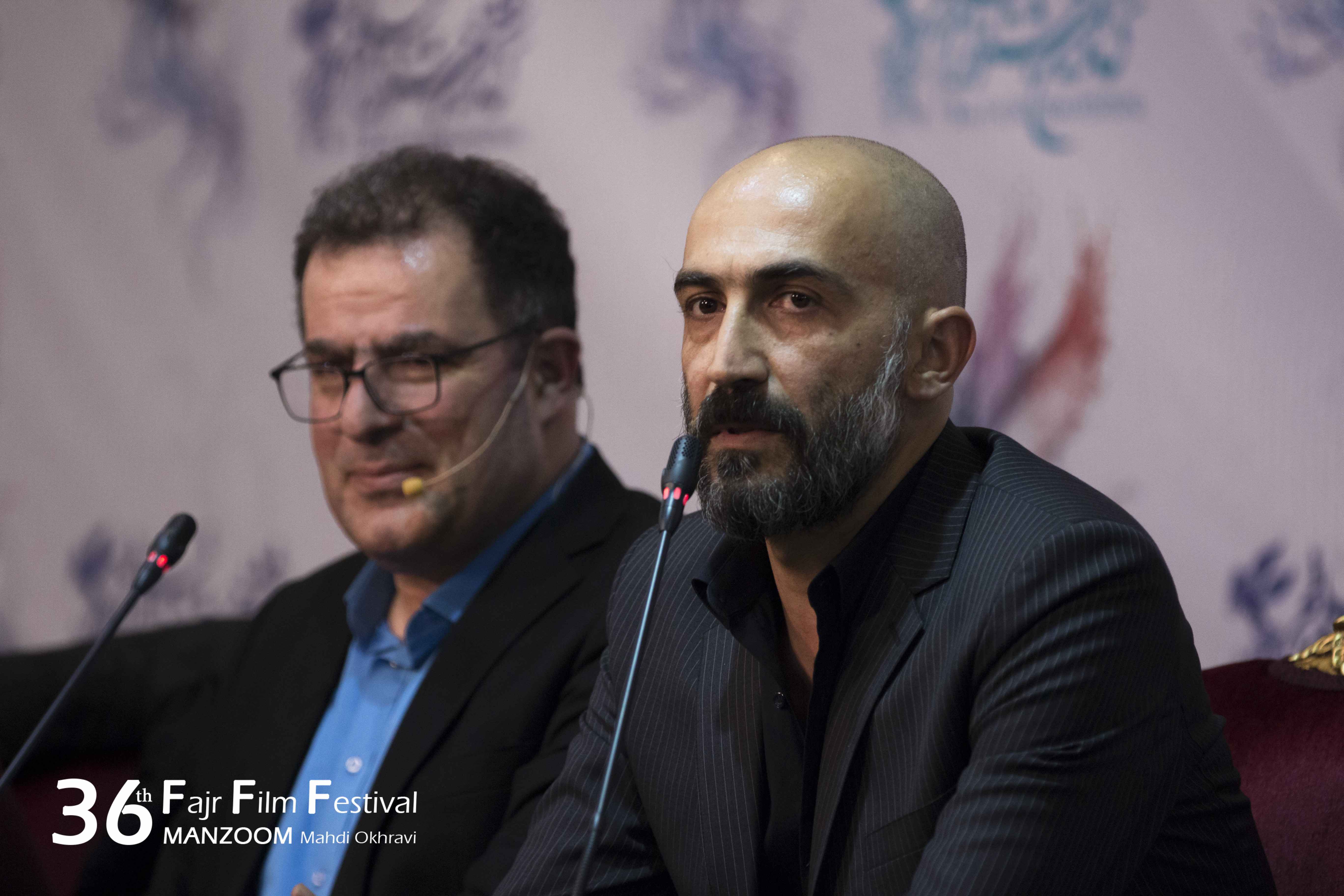 هادی حجازی‌فر در نشست خبری فیلم سینمایی به وقت شام به همراه محمود گبرلو