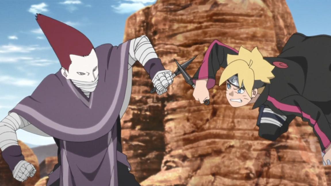 Yûko Sanpei در صحنه سریال تلویزیونی Boruto: Naruto Next Generations