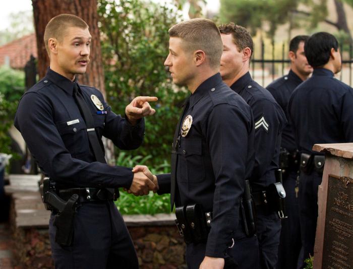 Chad Michael Murray در صحنه سریال تلویزیونی Southland به همراه بن مکنزی