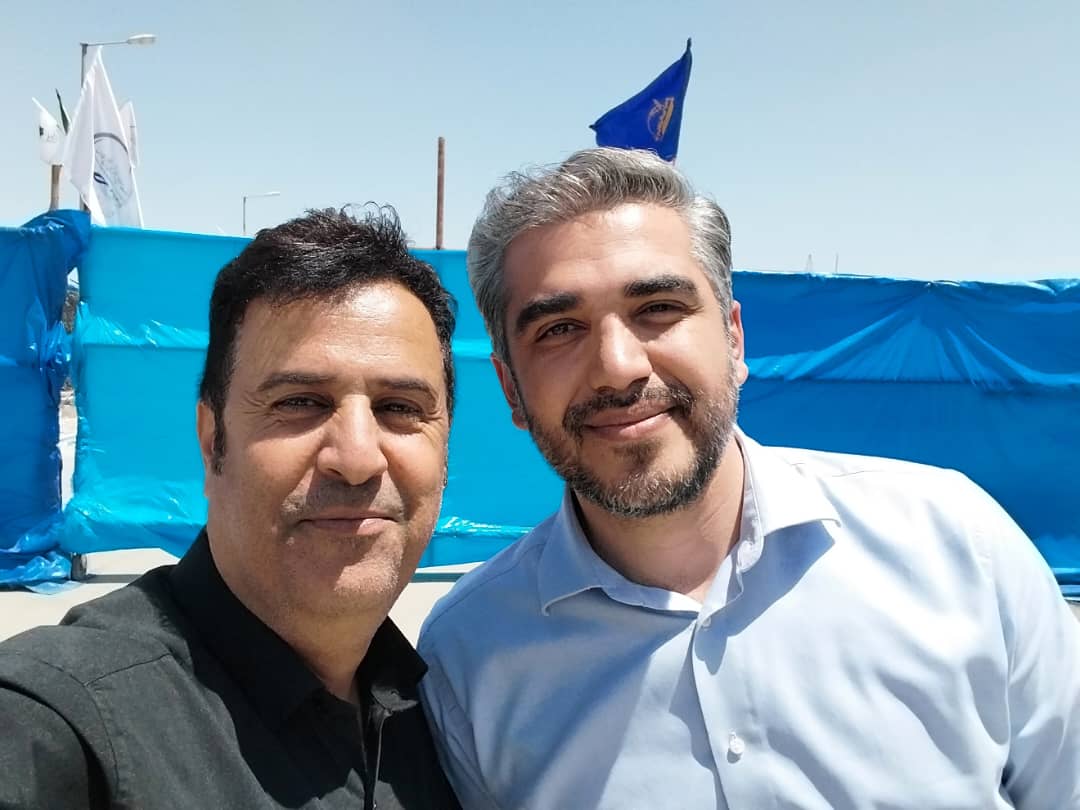 تصویری از هادی ستایشگر، بازیگر و دستیار اول فیلمبردار سینما و تلویزیون در پشت صحنه یکی از آثارش