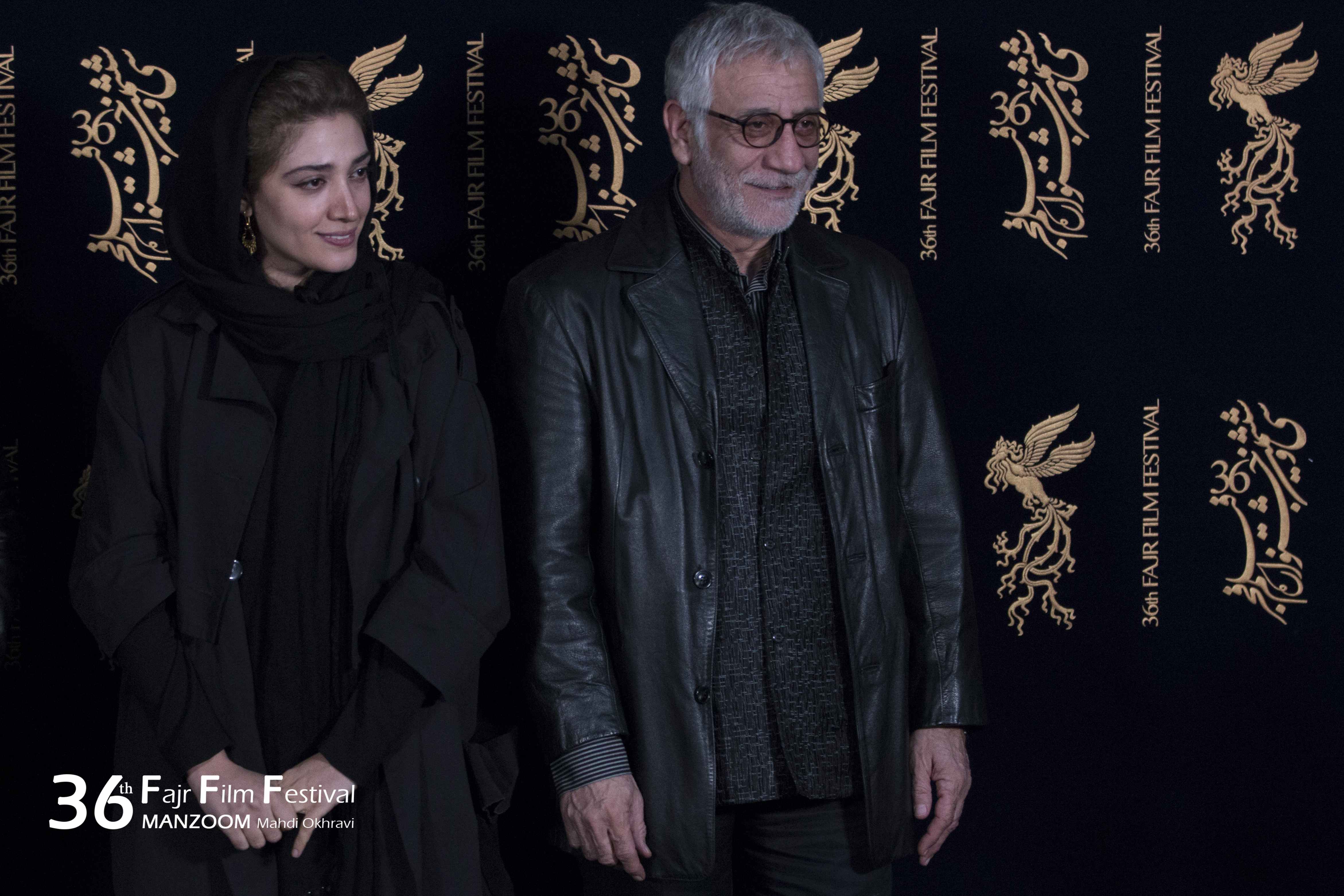 مسعود رایگان در جشنواره فیلم سینمایی سرو زیر آب به همراه مینا ساداتی