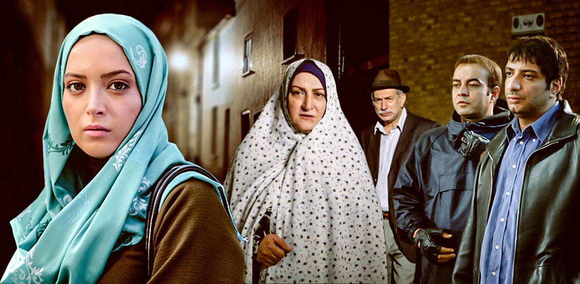 مریم امیرجلالی در صحنه سریال تلویزیونی چار دیواری به همراه بهنوش طباطبایی