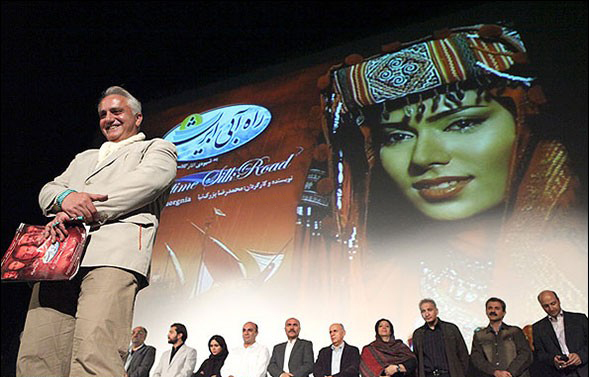 محمد بزرگ‌نیا در اکران افتتاحیه فیلم سینمایی راه آبی ابریشم