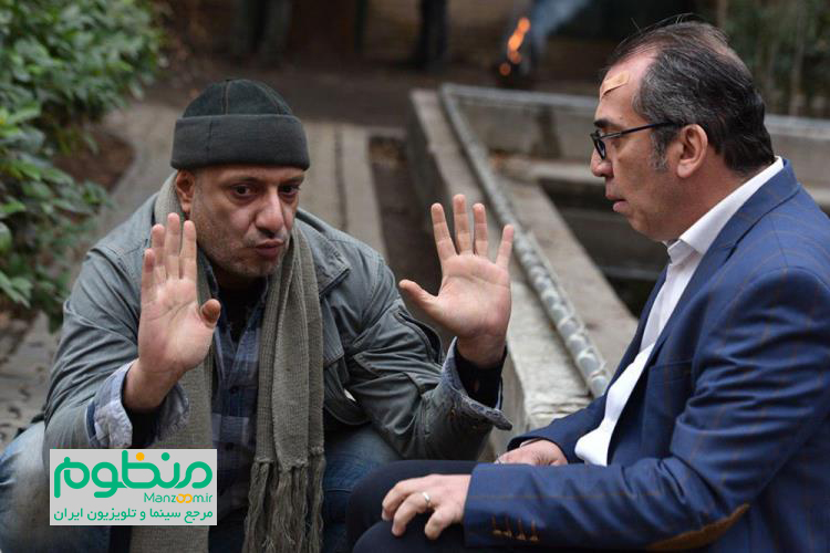 سیامک انصاری در صحنه فیلم سینمایی ساعت 5 عصر به همراه امیر جعفری