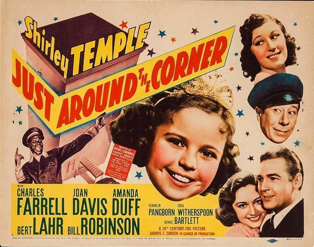 Bill Robinson در صحنه فیلم سینمایی Just Around the Corner به همراه Bert Lahr، Amanda Duff، Joan Davis، چارلز فارل و Shirley Temple