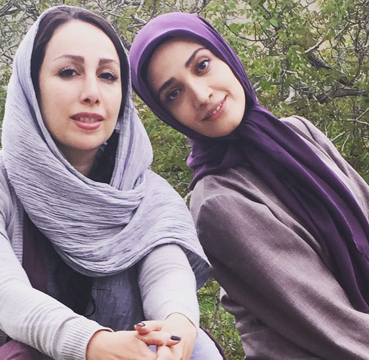 مینا ساداتی در پشت صحنه سریال تلویزیونی تنهایی لیلا