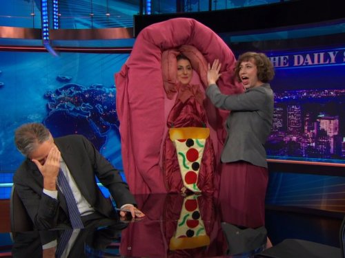 کریستین شال در صحنه سریال تلویزیونی شوی روزانه