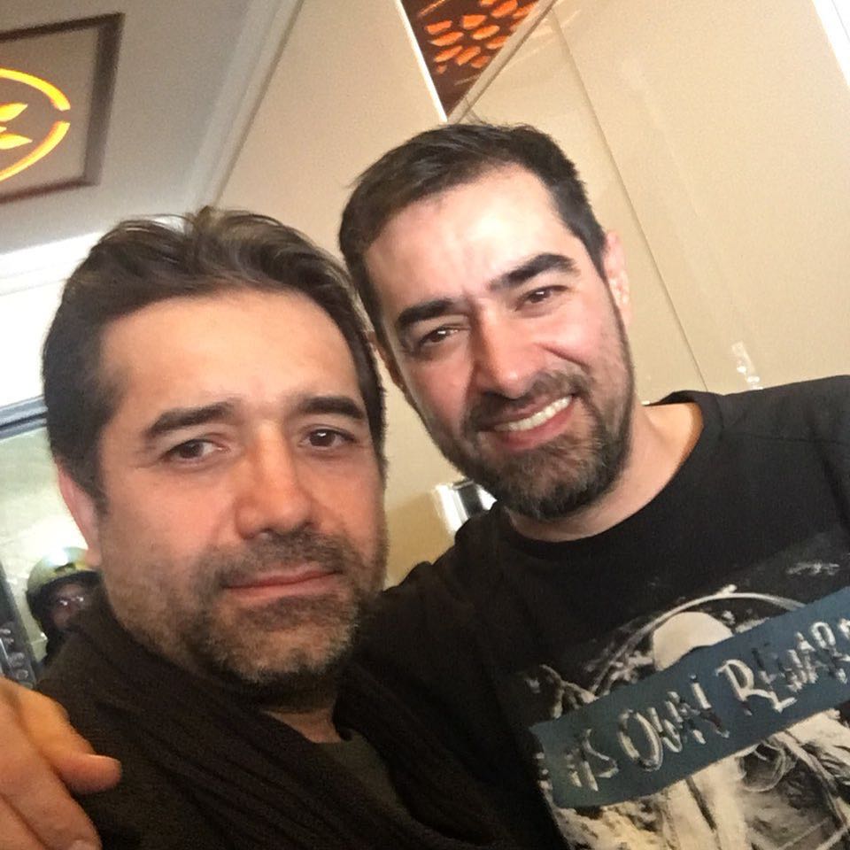 رضا یارخلج، بازیگر سینما و تلویزیون - عکس اکران به همراه سید‌شهاب حسینی