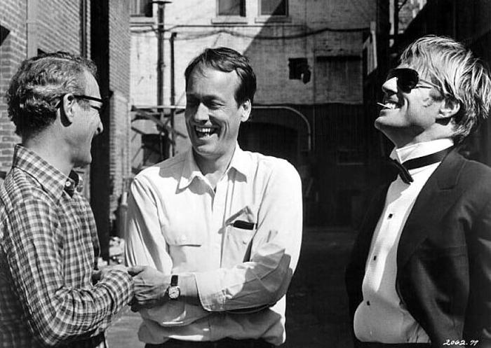جرج روی هیل در صحنه فیلم سینمایی نیش به همراه پل نیومن و رابرت ردفورد