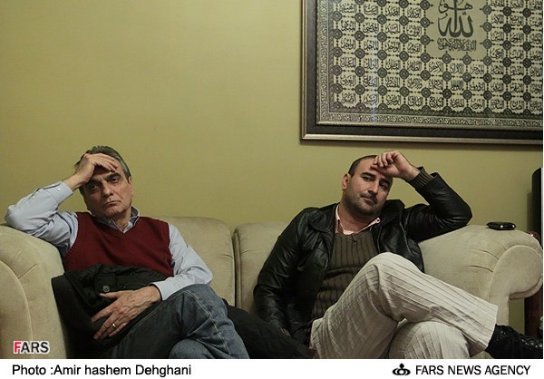 همایون ارشادی در نشست خبری سریال تلویزیونی تا ثریا به همراه مهران احمدی