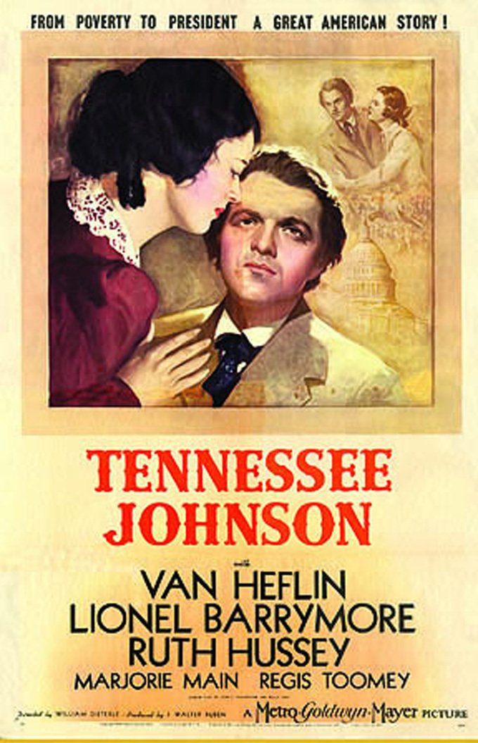 Van Heflin در صحنه فیلم سینمایی Tennessee Johnson به همراه Ruth Hussey
