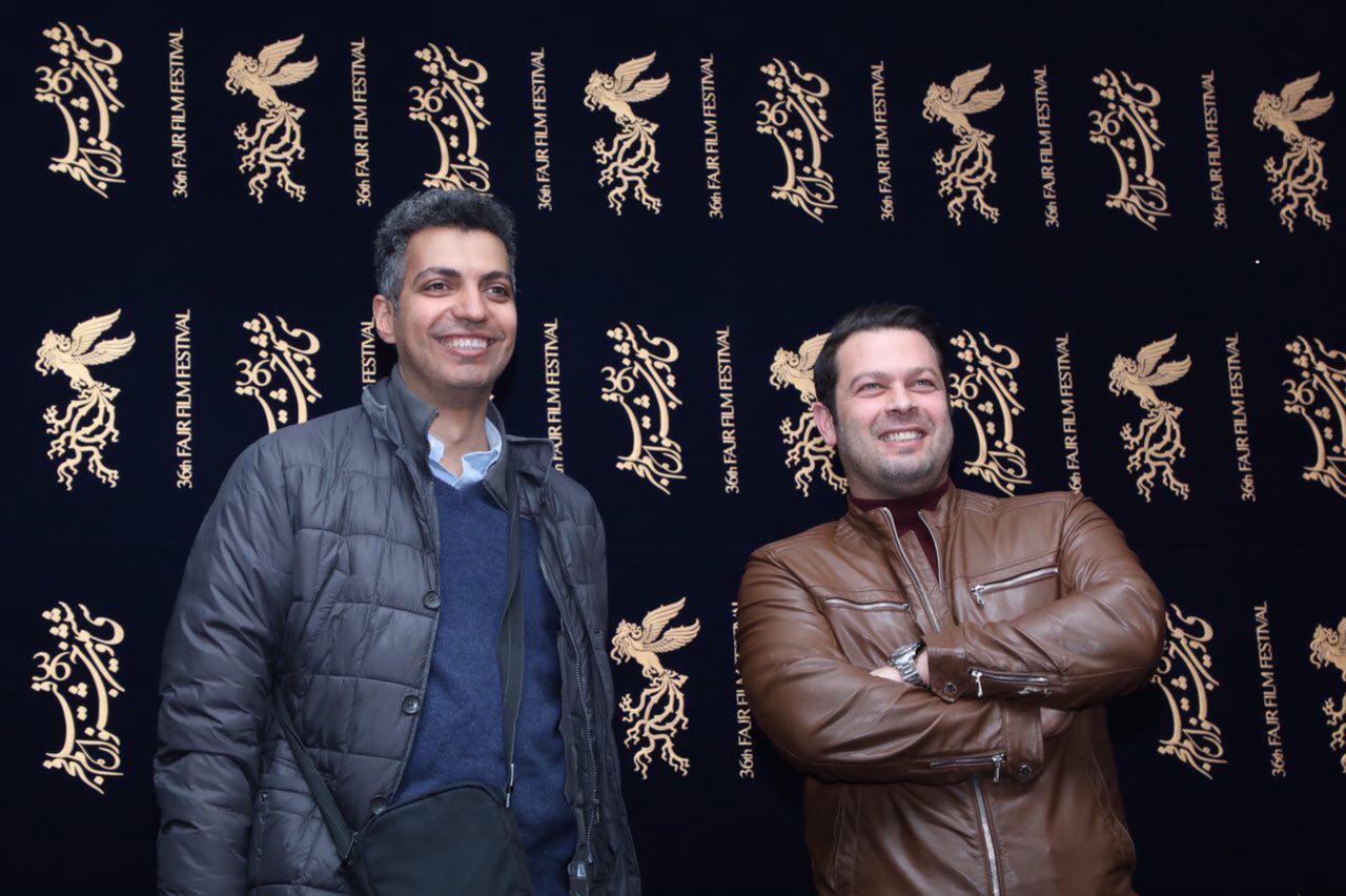 پژمان بازغی در جشنواره فیلم سینمایی هایلایت به همراه عادل فردوسی پور