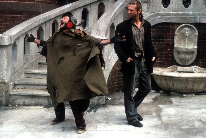 جف بریجز در صحنه فیلم سینمایی فیشر کینگ به همراه رابین ویلیامز