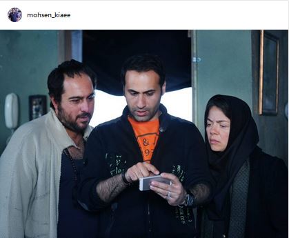 مهتاب نصیرپور در صحنه فیلم سینمایی آستیگمات به همراه مجیدرضا مصطفوی و محسن کیایی