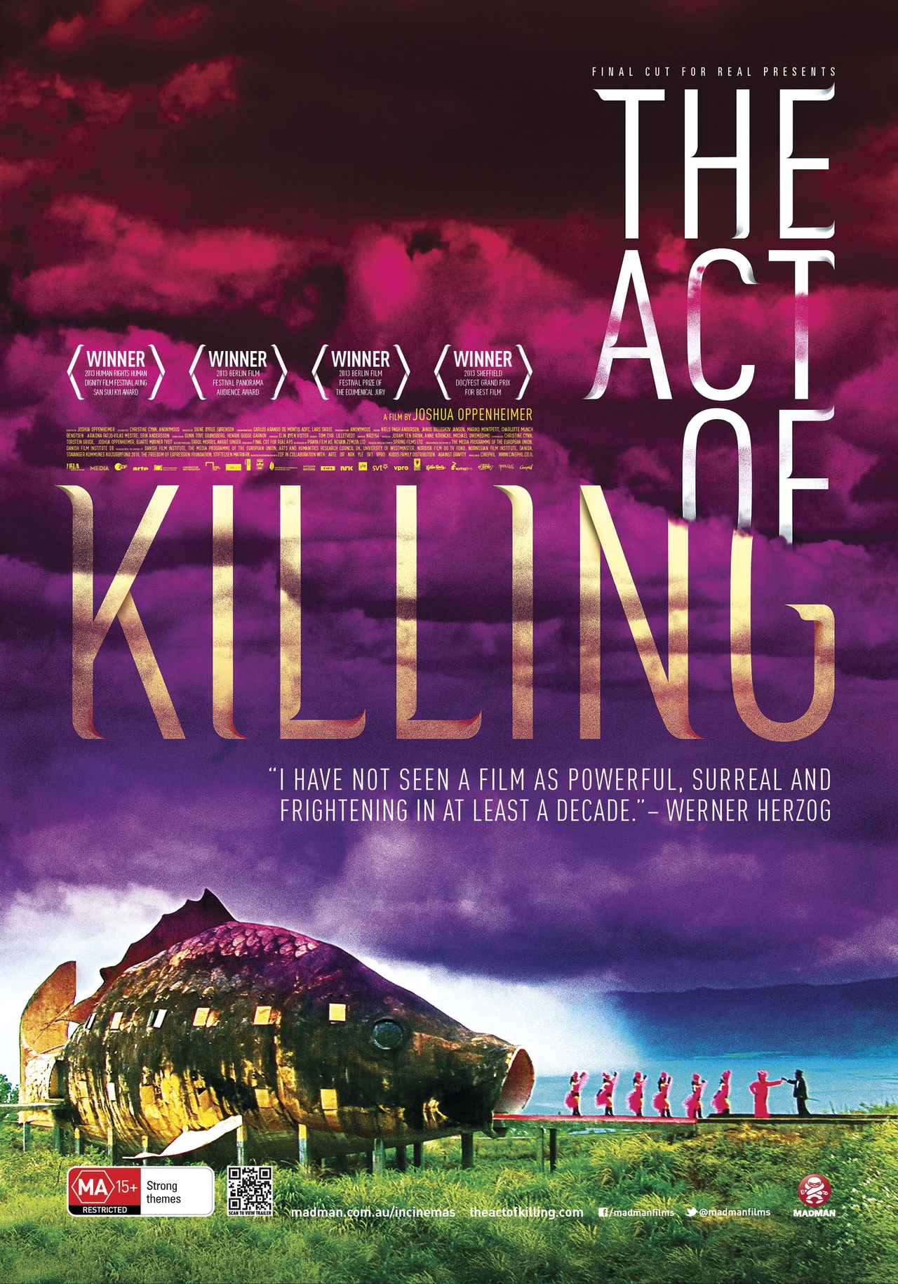  فیلم سینمایی The Act of Killing به کارگردانی Joshua Oppenheimer و Anonymous و Christine Cynn