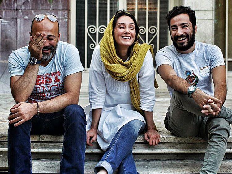 هدیه تهرانی در صحنه فیلم سینمایی بدون تاریخ بدون امضاء به همراه نوید محمدزاده