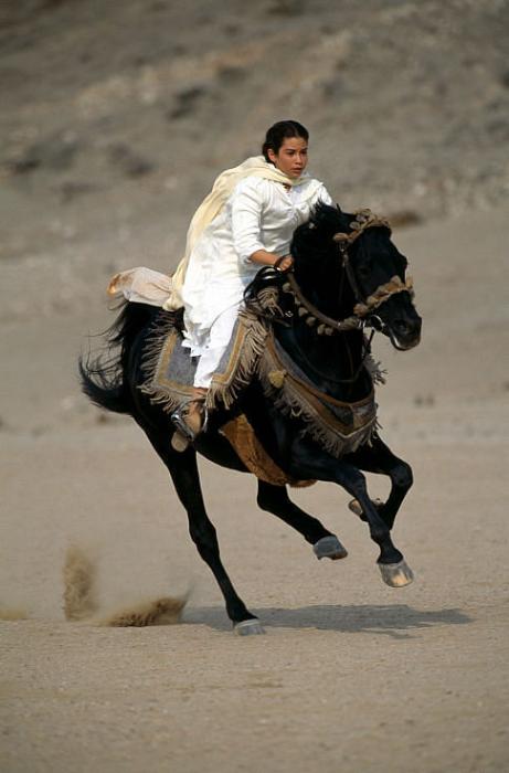 Biana Tamimi در صحنه فیلم سینمایی The Young Black Stallion