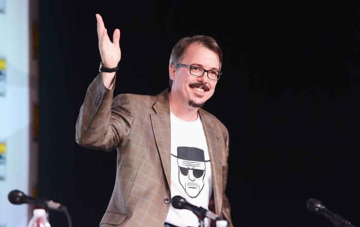Vince Gilligan در صحنه سریال تلویزیونی برکینگ بد