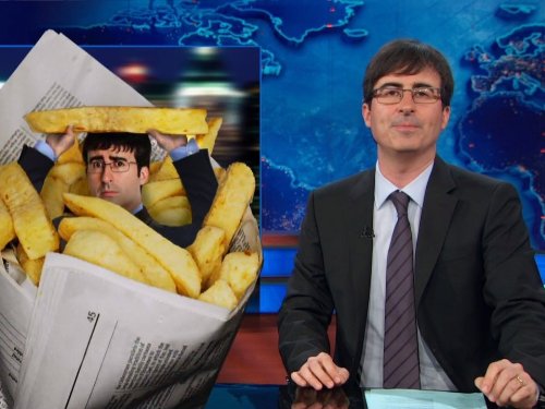 John Oliver در صحنه سریال تلویزیونی شوی روزانه