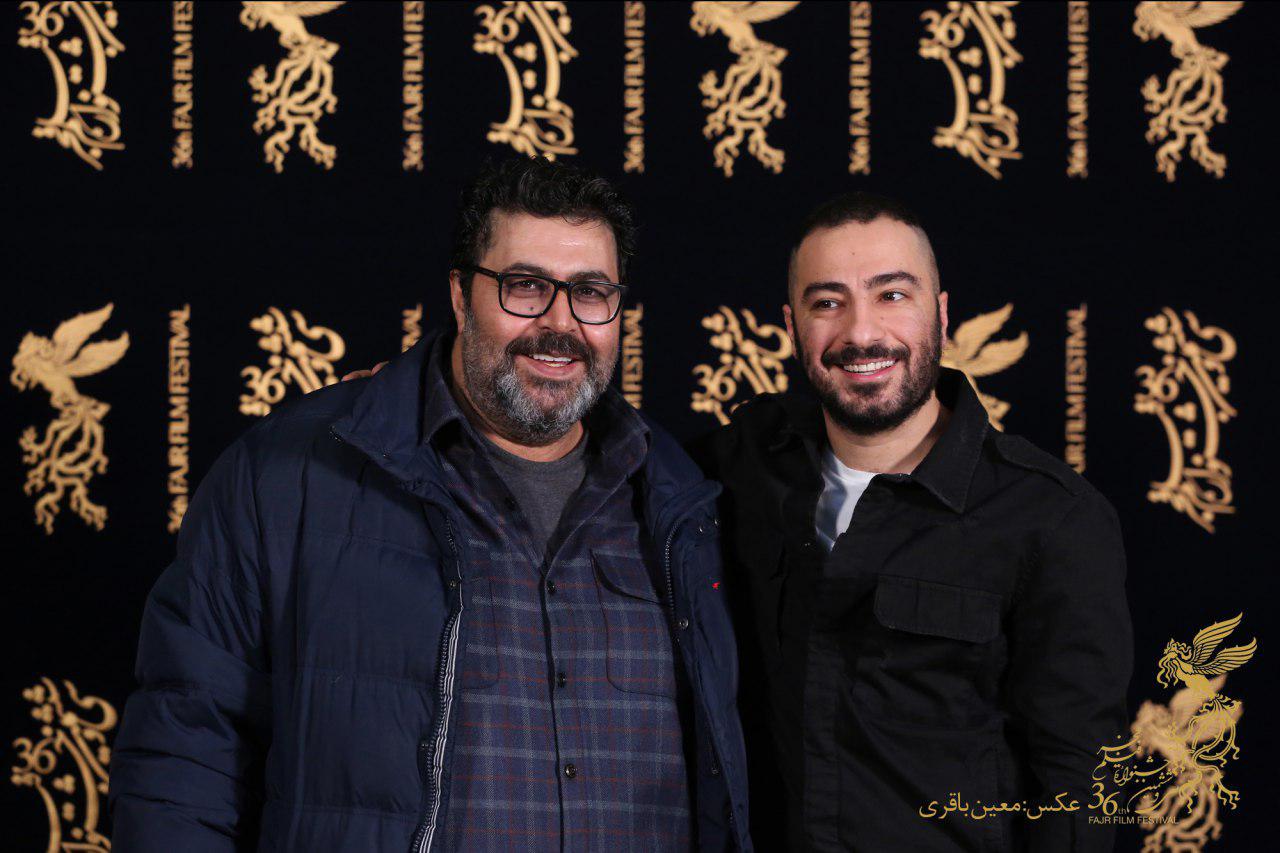 فرهاد اصلانی در جشنواره فیلم سینمایی مغزهای کوچک زنگ زده به همراه نوید محمدزاده