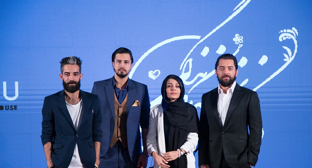 مصطفی تقی زاده در اکران افتتاحیه فیلم سینمایی زرد به همراه ساره بیات، بهرام رادان و مهرداد صدیقیان